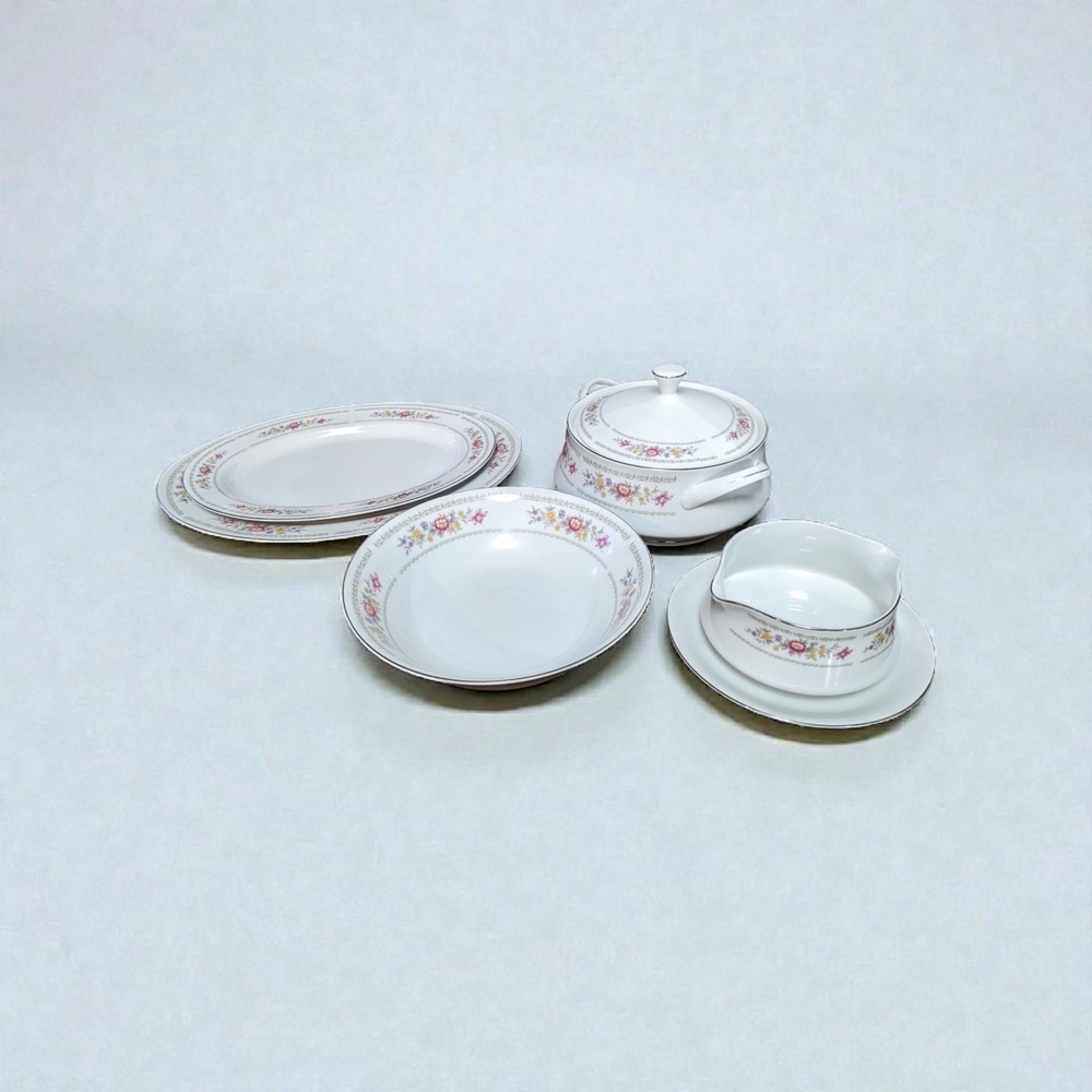 Royal Sealy Japanese Fine China "Fantasy" Serveware Set